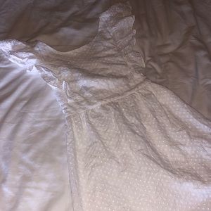 Trixxi Girl: White Eyelet Dress w/ Flutter Sleeves